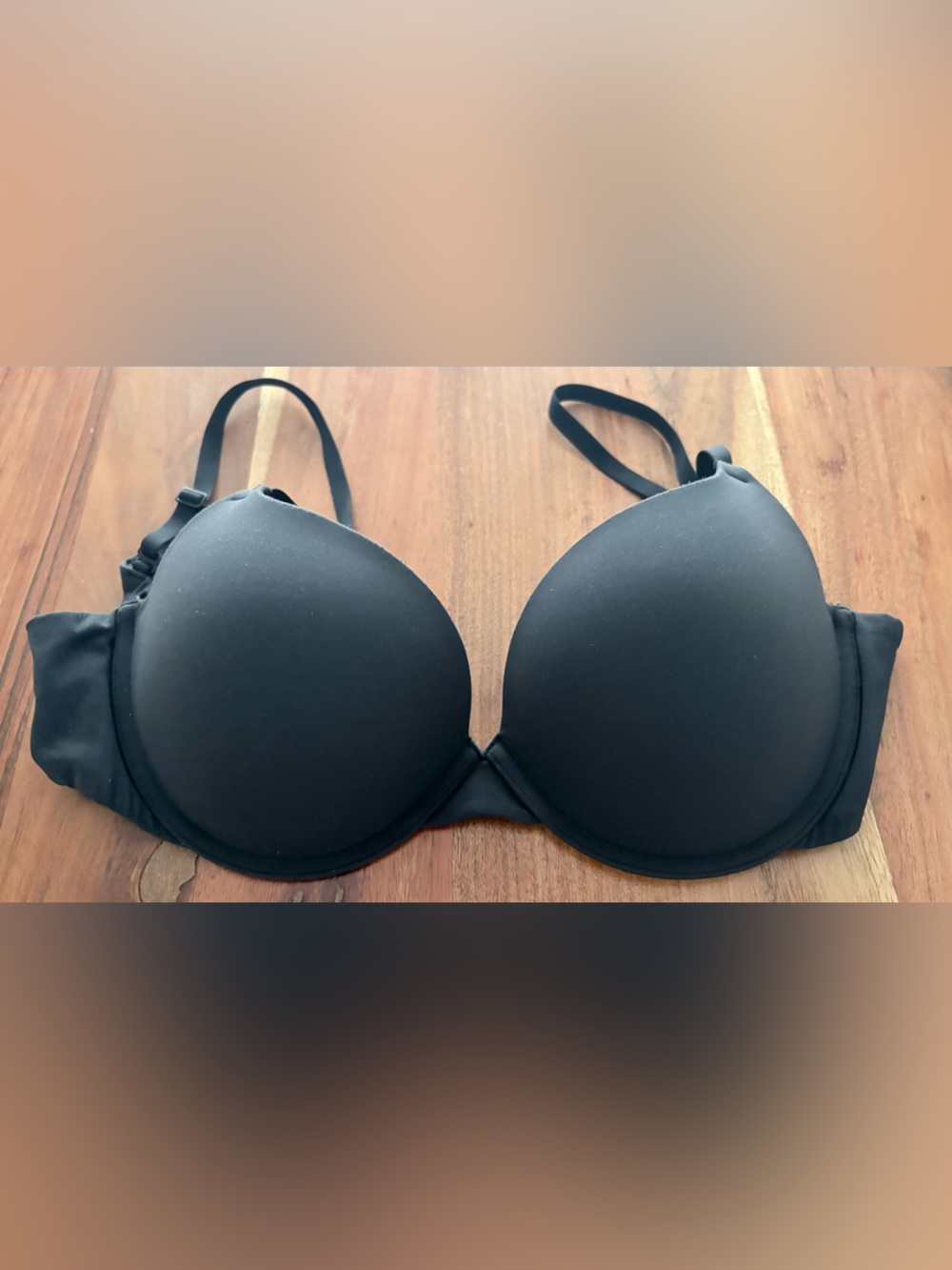 SKIMS Fits everybody push-up bra in onyx black